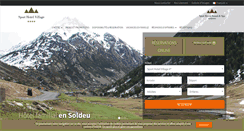 Desktop Screenshot of hotelvillage.sporthotelsandorra.fr